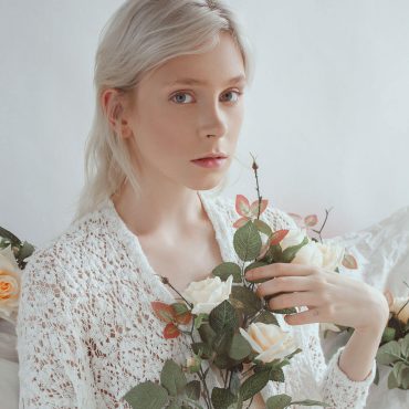 Girl And Flowers Girl And Flowers