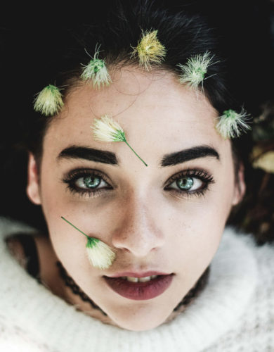 Girl With Flower
